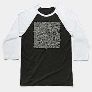 Abstract Waves Baseball T-Shirt